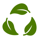Eco friendly recycling practices icon