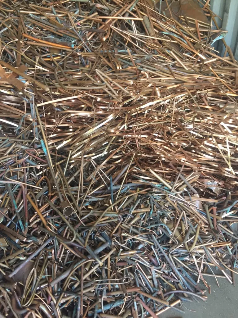Copper scrap metal collected for recycling in Perth